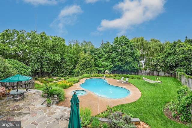 3917 Fessenden St NW, Washington, DC 20016 - view of swimming pool featuring a patio area and a fenced backyard
