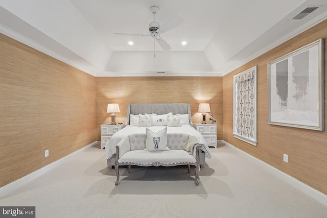 10 Callery Way, Malvern, PA 19355 - bedroom with carpet, ceiling fan, recessed lighting, and a raised ceiling