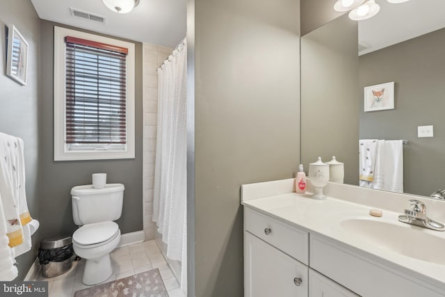 10 Callery Way, Malvern, PA 19355 - bathroom with vanity, tile patterned flooring, and a shower with curtain