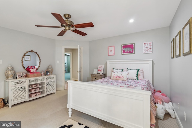 10 Callery Way, Malvern, PA 19355 - bedroom with light carpet, ceiling fan, and recessed lighting