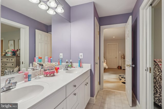 10 Callery Way, Malvern, PA 19355 - bathroom featuring ensuite bath, tile patterned flooring, and double vanity
