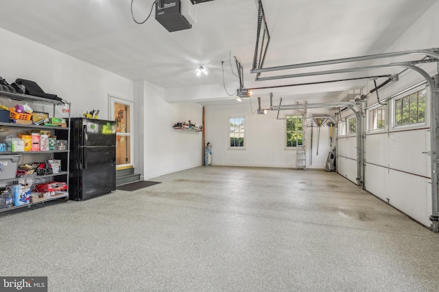 10 Callery Way, Malvern, PA 19355 - garage with a garage door opener and freestanding refrigerator
