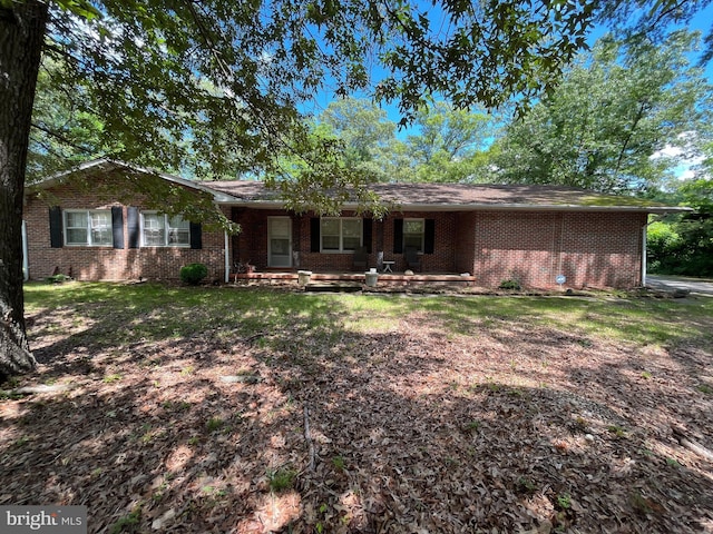 14102 Gibbons Church Rd, Brandywine, MD 20613 - ranch-style home with brick siding and covered porch
