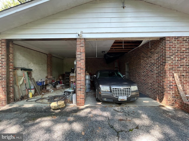 14102 Gibbons Church Rd, Brandywine, MD 20613 - view of parking featuring driveway and a carport