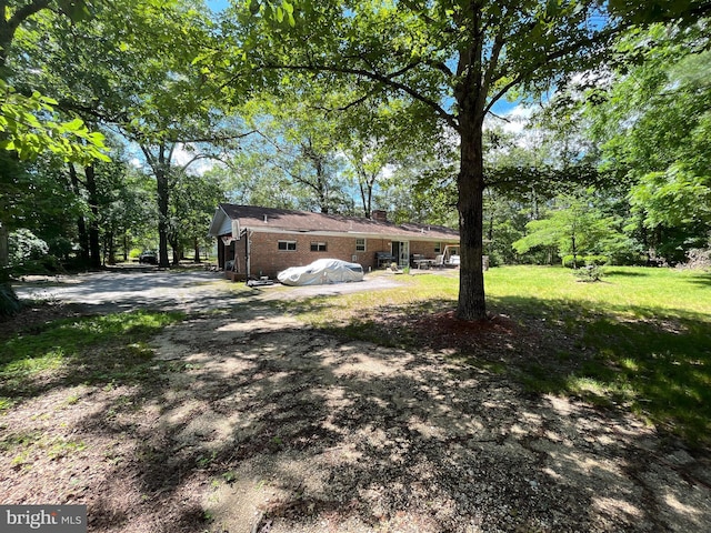 14102 Gibbons Church Rd, Brandywine, MD 20613 - view of front of property featuring a chimney and brick siding