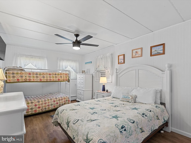 2701 Sparrow Ln Unit 1, Ocean City, MD 21842 - bedroom featuring wood finished floors and a ceiling fan