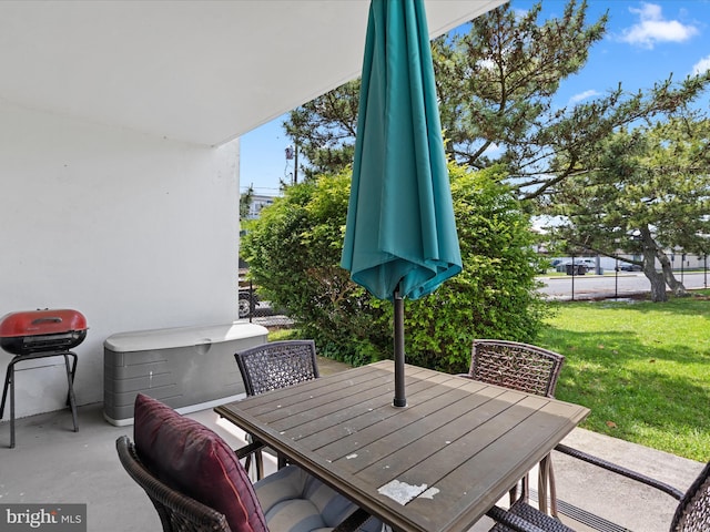2701 Sparrow Ln Unit 1, Ocean City, MD 21842 - view of patio with area for grilling and outdoor dining space
