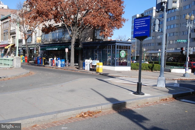 2129 Florida Ave NW Unit 503, Washington, DC 20008 - view of asphalt road featuring curbs, sidewalks, and street lighting