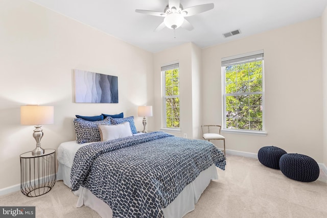 4509 Rhett Ln, Fairfax, VA 22030 - bedroom featuring carpet and ceiling fan