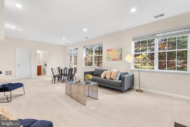 4509 Rhett Ln, Fairfax, VA 22030 - living room with light colored carpet and recessed lighting