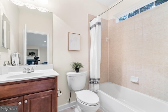 4509 Rhett Ln, Fairfax, VA 22030 - bathroom with vanity and shower / tub combo