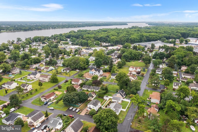 532 Wicker Ave, Bensalem, PA 19020 - aerial view of residential area featuring a large body of water