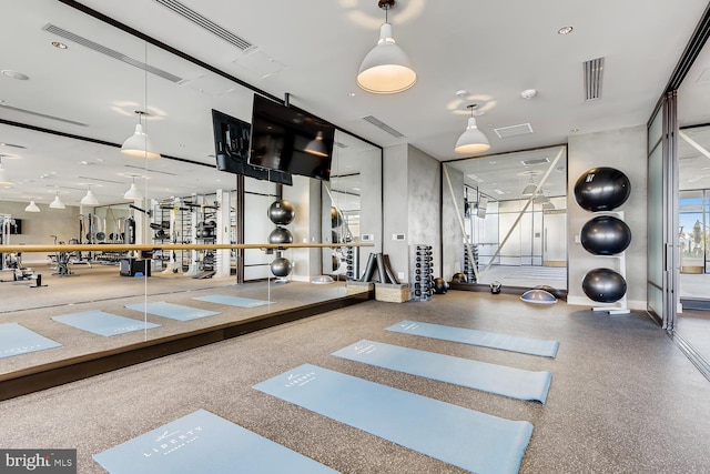 1330 Lancaster St Unit C601, Baltimore, MD 21231 - exercise room featuring baseboards