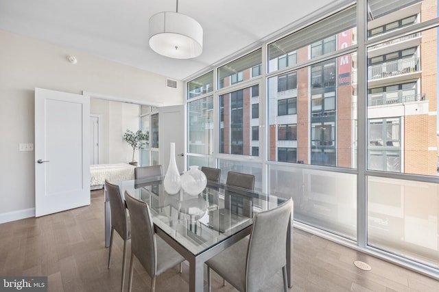 1330 Lancaster St Unit C601, Baltimore, MD 21231 - dining area featuring wood finished floors and plenty of natural light