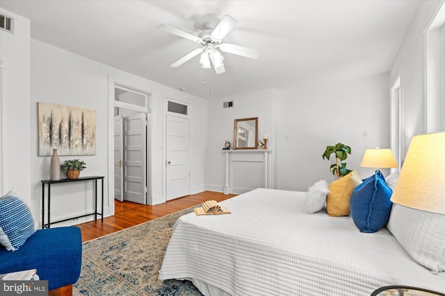 2637 Garfield St NW, Washington, DC 20008 - bedroom featuring wood finished floors and ceiling fan