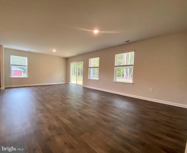 1329 Fairview Ln, Salisbury, MD 21801 - unfurnished room featuring dark wood-style flooring, plenty of natural light, and recessed lighting