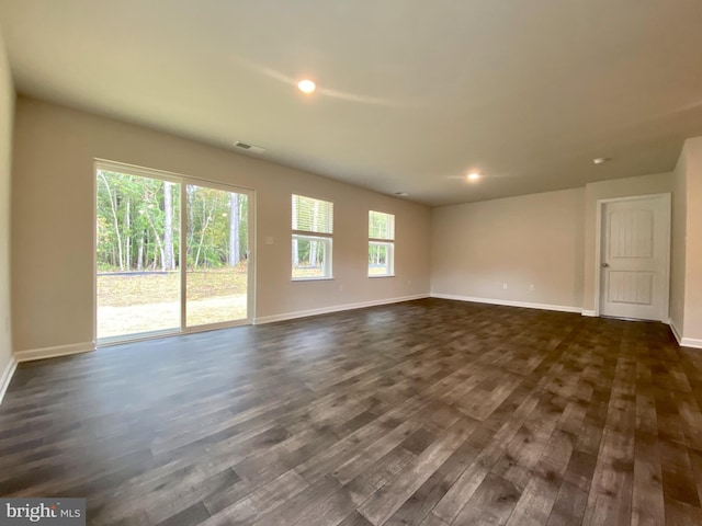 1329 Fairview Ln, Salisbury, MD 21801 - empty room featuring dark wood-type flooring and recessed lighting