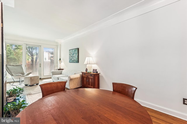423 5th St SE, Washington, DC 20003 - dining room with wood finished floors and baseboards
