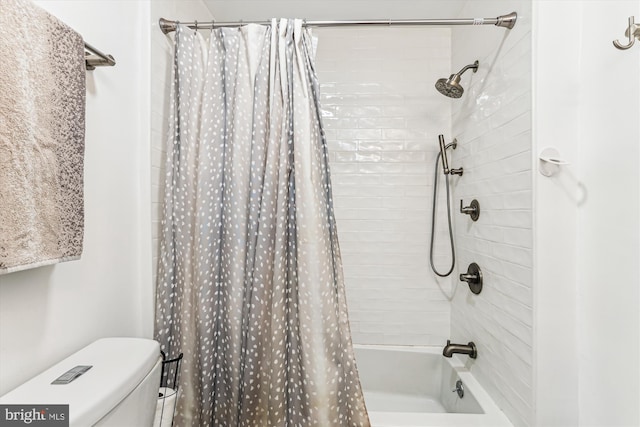 423 5th St SE, Washington, DC 20003 - bathroom featuring shower / tub combo and toilet