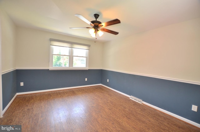 207 Maryland Ave, Newport, DE 19804 - unfurnished room with ceiling fan and wood finished floors