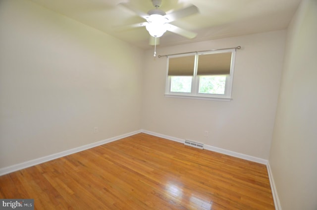 207 Maryland Ave, Newport, DE 19804 - spare room featuring a ceiling fan and light wood finished floors