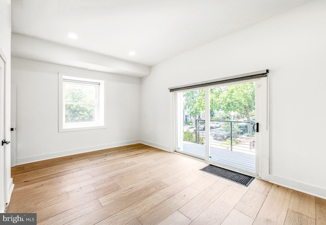 1922 1st St NW Unit B, Washington, DC 20001 - unfurnished room featuring light wood-style flooring and recessed lighting