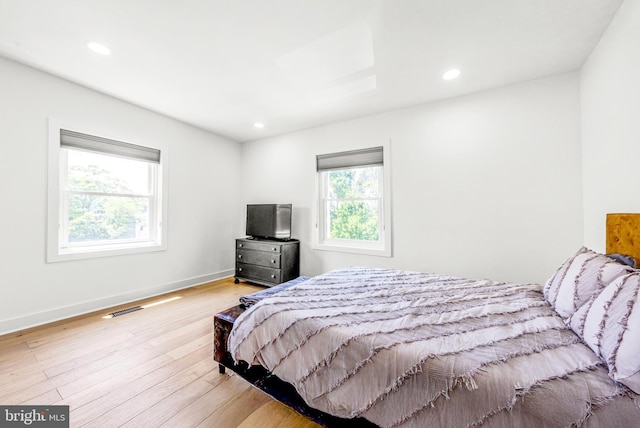 1922 1st St NW Unit B, Washington, DC 20001 - bedroom featuring light wood-style floors and recessed lighting