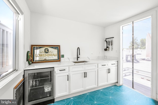 1922 1st St NW Unit B, Washington, DC 20001 - bar area featuring wine cooler and a sink