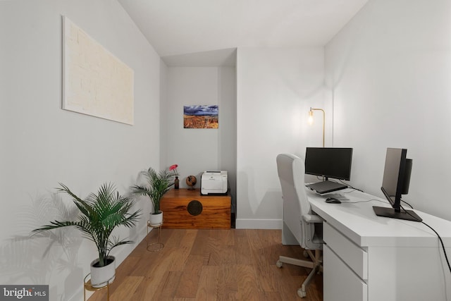 50 Florida Ave NE Unit 404, Washington, DC 20002 - home office featuring wood finished floors and baseboards