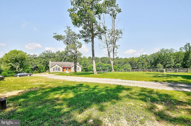 121 Sweetbriar Ln, Winchester, VA 22603 - view of yard with a forest view and driveway