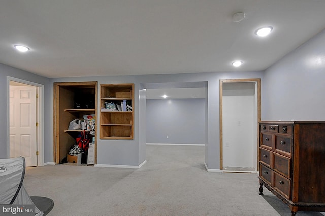 121 Sweetbriar Ln, Winchester, VA 22603 - finished basement featuring light colored carpet and recessed lighting
