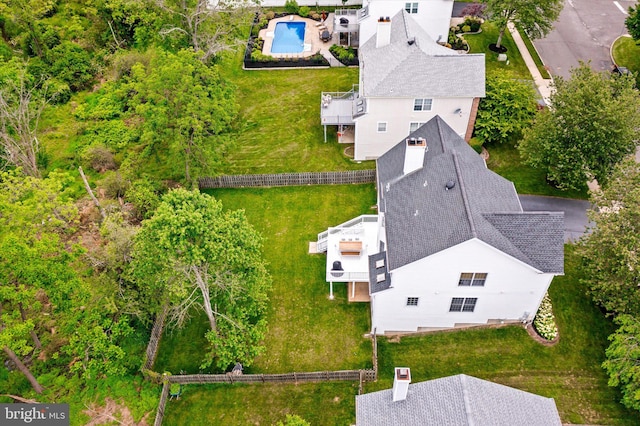 9 Hedgecroft Dr, Pennington, NJ 08534 - aerial view of property and surrounding area featuring a pool area