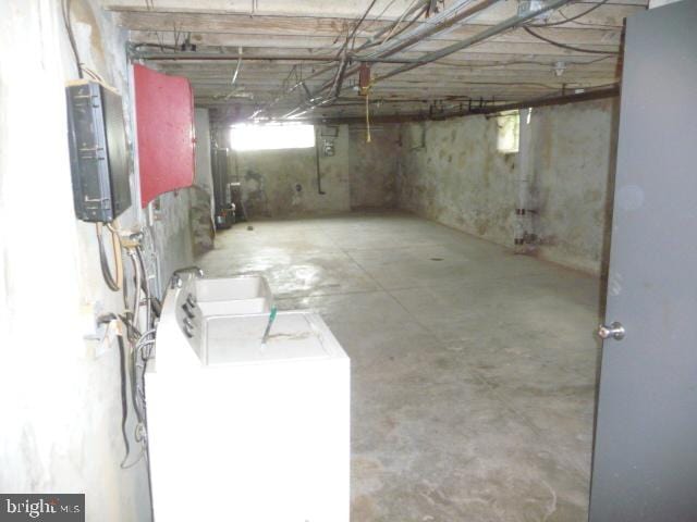 537 E Comly St, Philadelphia, PA 19120 - basement with washer / dryer and electric panel