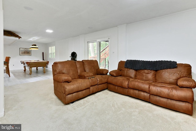 11166 Deuaughn Ct, Fairfax Station, VA 22039 - carpeted living room with billiards