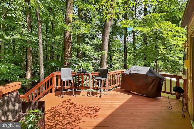 11166 Deuaughn Ct, Fairfax Station, VA 22039 - wooden deck featuring grilling area