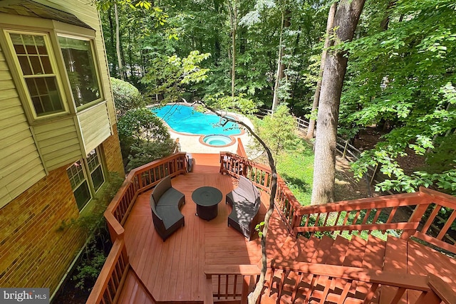 11166 Deuaughn Ct, Fairfax Station, VA 22039 - wooden terrace with outdoor dining space