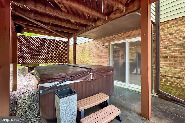 11166 Deuaughn Ct, Fairfax Station, VA 22039 - view of patio featuring a hot tub