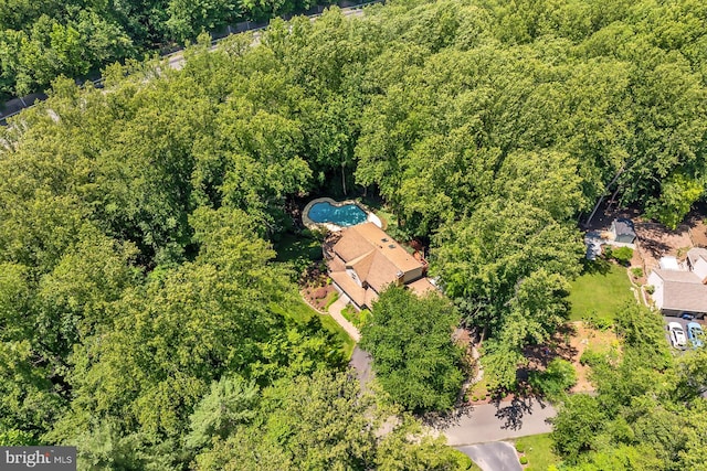 11166 Deuaughn Ct, Fairfax Station, VA 22039 - bird's eye view of a pool area