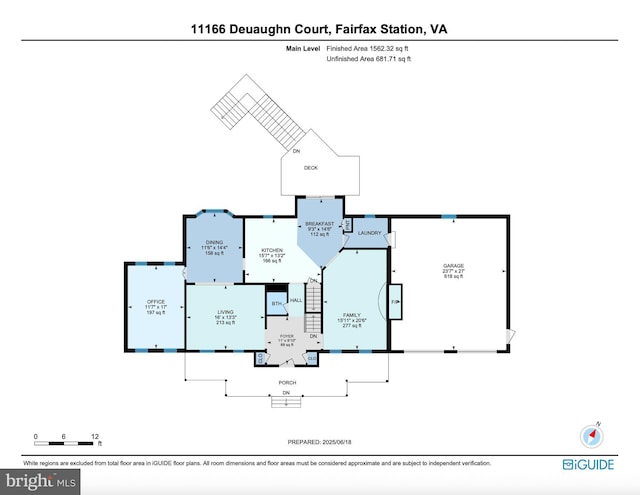 11166 Deuaughn Ct, Fairfax Station, VA 22039 - view of floor plan / room layout