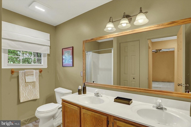 22 Piston Ct, Stewartstown, PA 17363 - full bathroom featuring double vanity, a closet, and a shower with curtain
