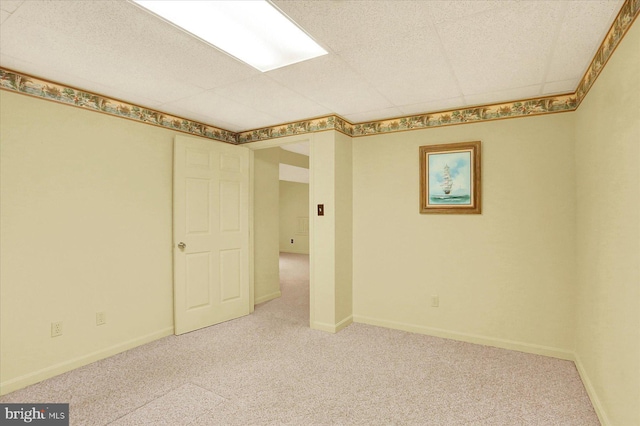 22 Piston Ct, Stewartstown, PA 17363 - basement with light colored carpet and a drop ceiling