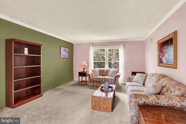 22 Piston Ct, Stewartstown, PA 17363 - living area featuring crown molding and carpet