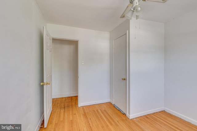 601 King George Rd, Cherry Hill, NJ 08034 - unfurnished bedroom featuring light wood-type flooring and a ceiling fan