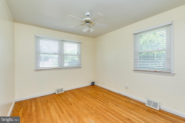601 King George Rd, Cherry Hill, NJ 08034 - spare room with light wood-style flooring and a ceiling fan