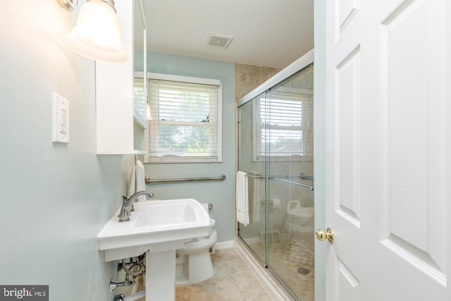 601 King George Rd, Cherry Hill, NJ 08034 - bathroom featuring a shower stall and tile patterned flooring