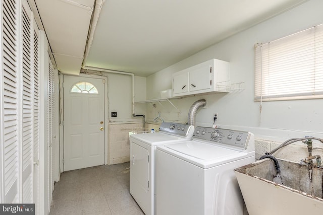 601 King George Rd, Cherry Hill, NJ 08034 - laundry area featuring washer and dryer and cabinet space