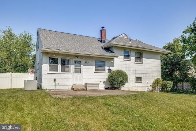 601 King George Rd, Cherry Hill, NJ 08034 - rear view of property with a chimney and roof with shingles