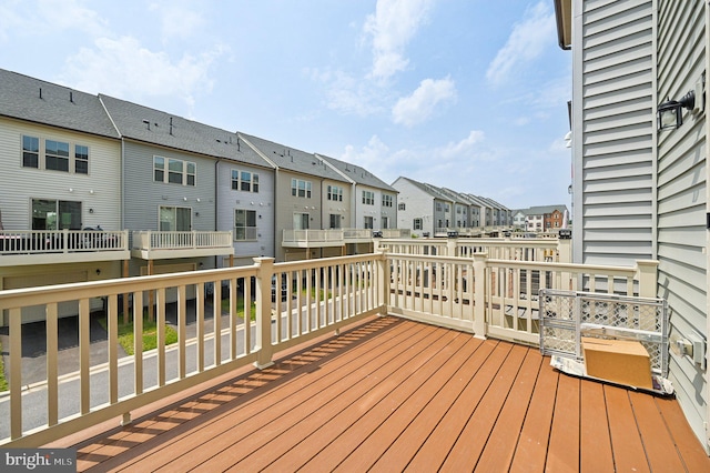 3745 Cedar Mountain Way, Hanover, MD 21076 - wooden terrace featuring a residential view