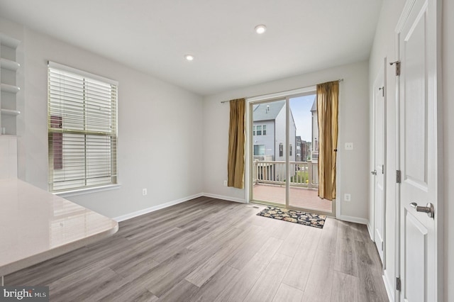 3745 Cedar Mountain Way, Hanover, MD 21076 - spare room featuring wood finished floors and recessed lighting