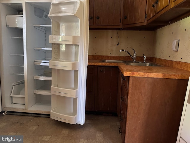 597 Equitation Ln, Felton, DE 19943 - bar featuring a sink and freestanding refrigerator
